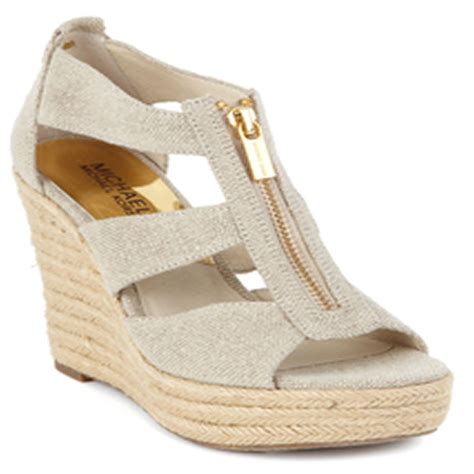 michael kors wedge sneakers macy'|michael kors denim wedges.